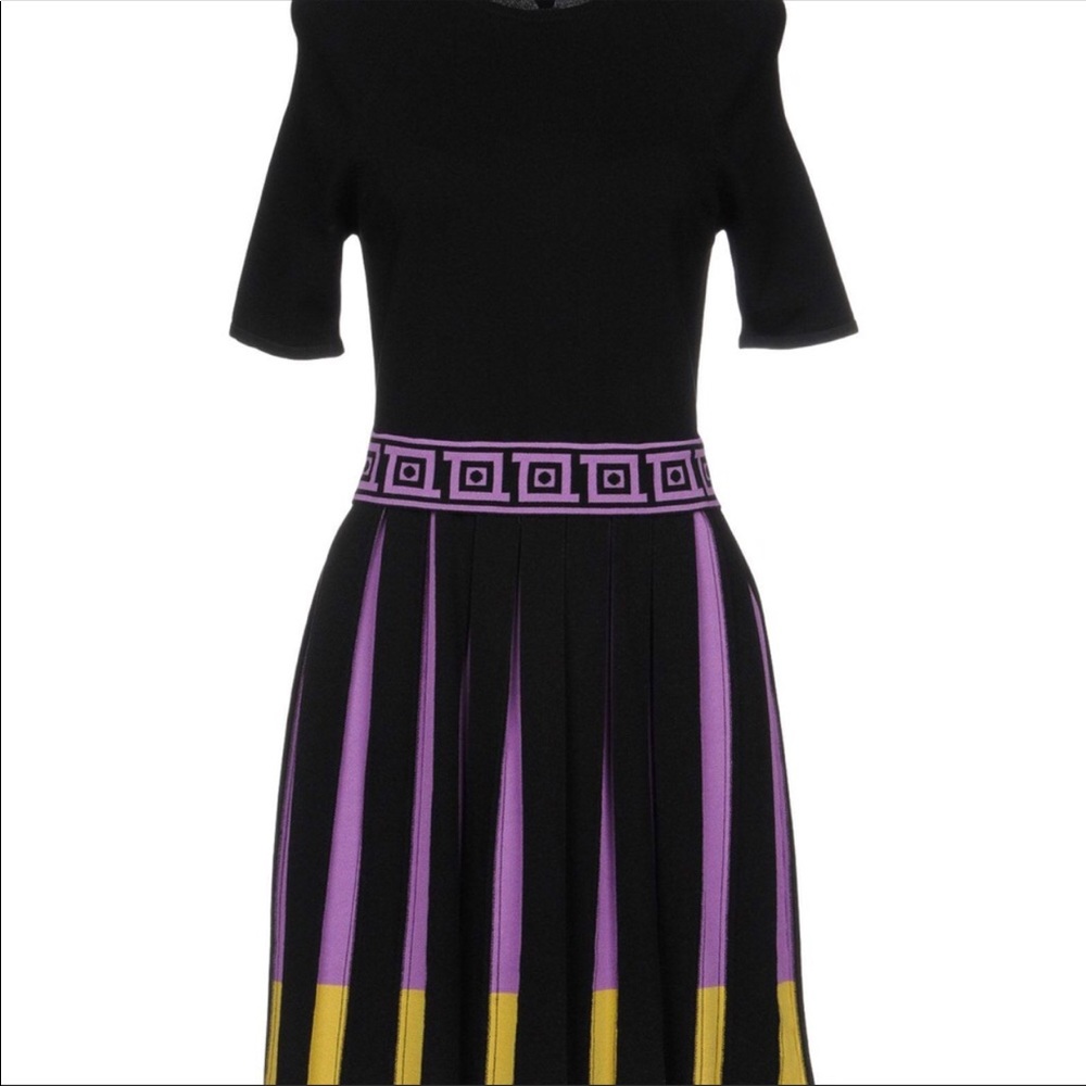 Plus Size Versace Collection Knit Pleated Dress - Picture 5 of 7
